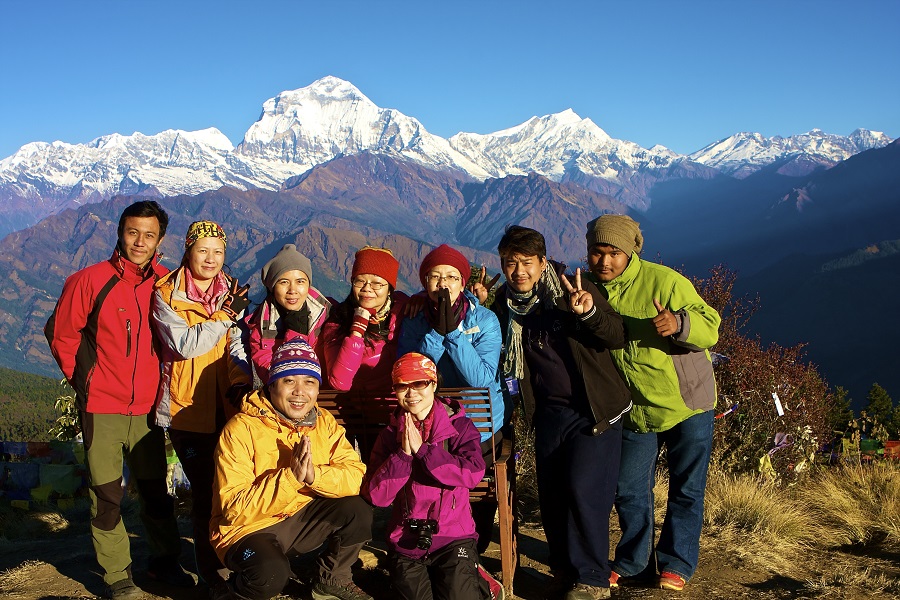 a colourful short trek