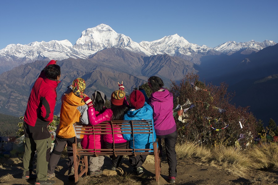 a colourful short trek