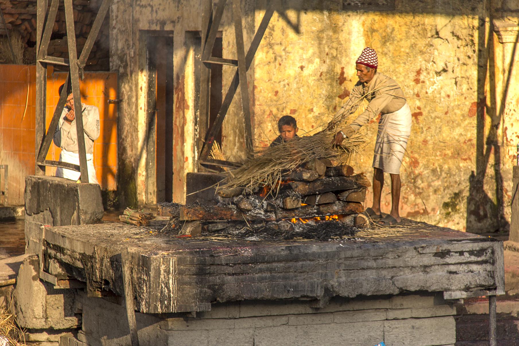 Following Buddhist route in Kathmandu